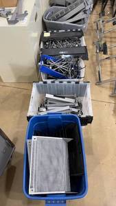 lot 80 image: Large Lot of OPTO Retail Fixture Parts and Wall Mount Uprights