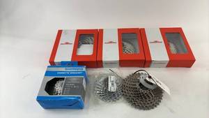 lot 493 image: Collection of 6 Bicycle Cassette Sprockets - Shimano and SunRace
