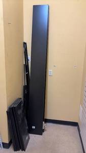 lot 899 image: Set of Black Shelving Parts and Shelves