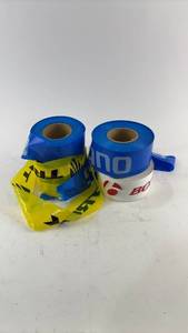 lot 928 image: Collection of Assorted Barrier and Caution Tape Rolls