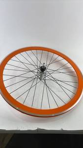 lot 930 image: Trek District Rear Wheel with Orange Rim