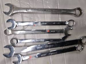 lot 10 image: Lot of 6  huge wrenches ( USED)
