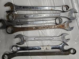 lot 11 image: Lot of 7  huge wrenches ( USED)