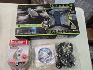 lot 105 image: A lot containing a mini drone, an MSA 30X and a Power Panel Personal Edition Software