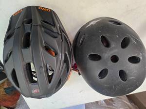 lot 131 image: Two Adult Bike Helmets (USED)