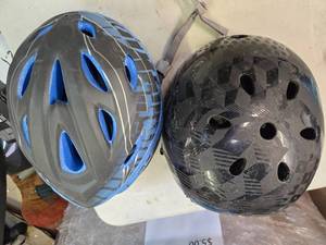 lot 135 image: Two Helmets( One adult and one for a kid) USED