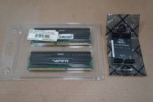 lot 235 image: Patriot Viper 3 DDR3 RAM (2x4GB) with Asus ROG SLI HB Bridge