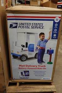 lot 5 image: Kid Trax US Postal Service Battery Powered Mail Delivery Truck Ride-On Toy for Ages 3-5