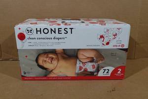 lot 12 image: Honest Size 2 Diapers - 72 Count