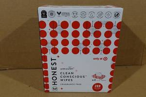 lot 13 image: Honest Fragrance Free Wipes - 288 Count