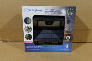 lot 19 image: Westinghouse Solar LED Area Wall Light with Motion Sensor 2-Pack