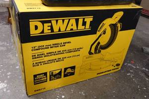 lot 49 image: DeWalt 12 Single Bevel Compound Miter Saw