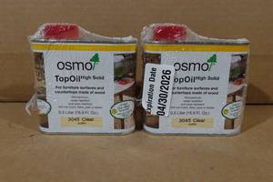 lot 108 image: 2 Osmo Topoil High Solid -Clear Satin