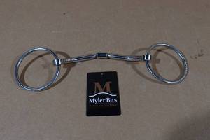 lot 144 image: Toklat Stainless Steel Loose Ring Snaffle Bit -Size 5.5