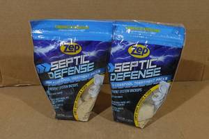 lot 164 image: 2 ZEP Septic Defense Tank & Cesspool Treatment Packs