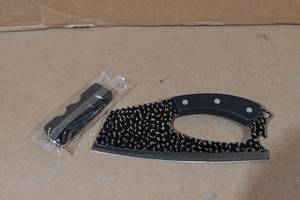 lot 168 image: 8 Carbon Steel Professional Chef Knife with Sharpener
