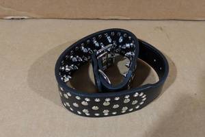 lot 172 image: Adjustable Wide Spiked Dog Collar -Large