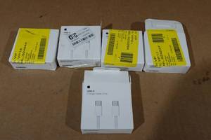 lot 180 image: 5 Apple USB-C Woven 1m Charge Cables