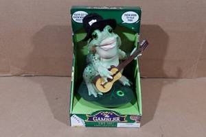 lot 200 image: Novelty Singing and Dancing Frog The Gambler