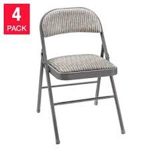 Meco Upholstered Folding Chair, 4-pack - Commercial Grade