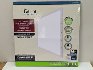 lot 22 image: Patriot Lighting 4000 Lumens 2 x 2 LED Flat Panel Light