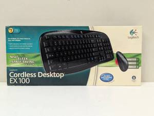 lot 36 image: Logitech - Wireless Keyboard and Optical Mouse Combo