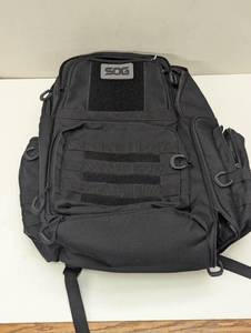 lot 157 image: SOG 3 Pistol Range Backpack - Black - 1 Zipper has some damage