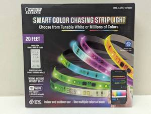lot 114 image: Feit Electric 20 FEET Smart Color LED CHASING Strip Light