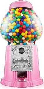 lot 116 image: Olde Midway Gumball Machines with Bank, Vintage-Style Bubble Gum Candy Dispenser