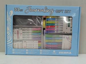 lot 117 image: ZEBRA 33ct Journaling Gift Set, Comprehensive Collection of Tools for Bullet Journaling, Planning, and Creative Projects