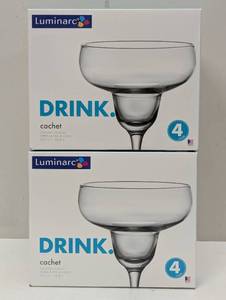 lot 7 image: Arc International Luminarc Cachet Margarita Glass, 14.5-Ounce - 8 Pack