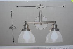 lot 6 image: HAMPTON BAY  2-Light Vanity Fixture
