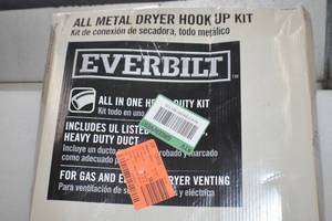 lot 8 image: All Metal Dryer Hook Up and Louvered Exhaust Hood