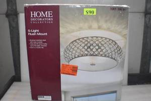 lot 25 image: HOME DC  5-Light Flush Mount