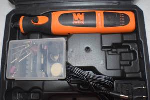 lot 45 image: WEN 23072 Variable Speed Lithium-Ion Cordless Rotary Tool Kit with 24-Piece Accessory Set, Charger, and Carrying Case