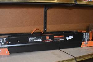 lot 54 image: WEN WA1302 1300-Pound Capacity Height Adjustable Folding Steel Saw Horse with 2x4 Support Arms, Two Pack