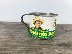 lot 46 image: Vintage Ponderosa Ranch Lake Tahoe Souvenir Tin Cup