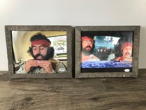 lot 47 image: 2 - Framed Autographed Pictures of Cheech & Chong with Certificates of Authenticity