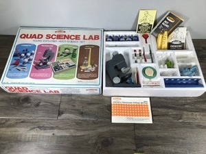 lot 58 image: VINTAGE SKILCRAFT QUAD SCIENCE LAB EXPLORER MULTI-SCIENCE SET