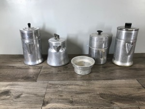lot 111 image: Lot of Aluminum Coffee Makers