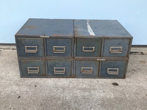 lot 122 image: Steel Master 8 Drawer Metal Storage Box