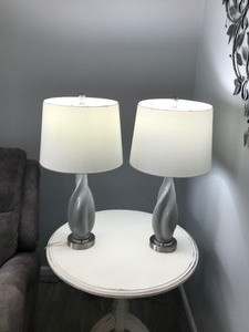 lot 131 image: 2 Matching Lamps - Smoke Free House