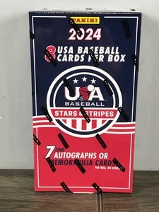 Sealed 2024 Panini USA Stars & Stripes Baseball Hobby Box