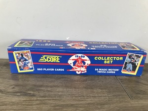 lot 381 image: Complete Set of 1989 Score BaseballCards with 56 Magic Motion Trivia Cards