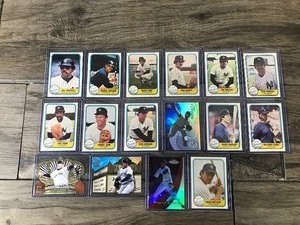 lot 384 image: Lot of 16 New York Yankee Baseball Cards - Roger Clemens - Gaylord Perry - Reggie Jackson and More