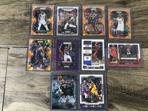 lot 387 image: Lot of 10 Basketball Cards - Lebron James - Immanuel Quickley - Kyrie Irving and More