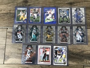 lot 398 image: Lot of 13 Football Cards - John Elway - Randy Moss - Kurt Warner and More