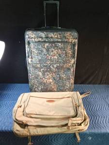 lot 188 image: Atlantic suitcase with wheels and an Eddie Bower garment bag