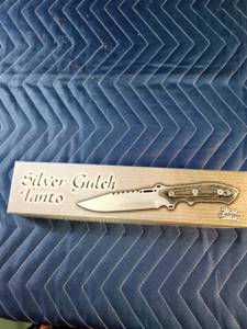 lot 168 image: Frost Silver Gulch Tanto knife with sheath - 11 long
