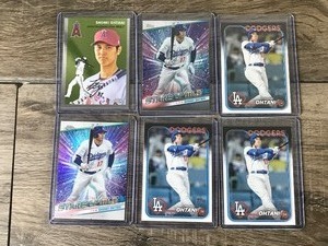 lot 399 image: Lot of 6 Shohei Ohtani Baseball Cards